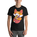 Fox Eating Ramen Men's T-Shirt