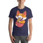Fox Eating Ramen Men's T-Shirt