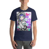 Anime Girl Hugging Panda Men's T-Shirt