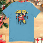 Santa Anime Buildings Mens T-shirts